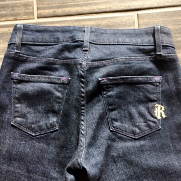 Rich and Skinny dark denim mid rise, skinny jeans size 24/25 - Picture 7 of 9